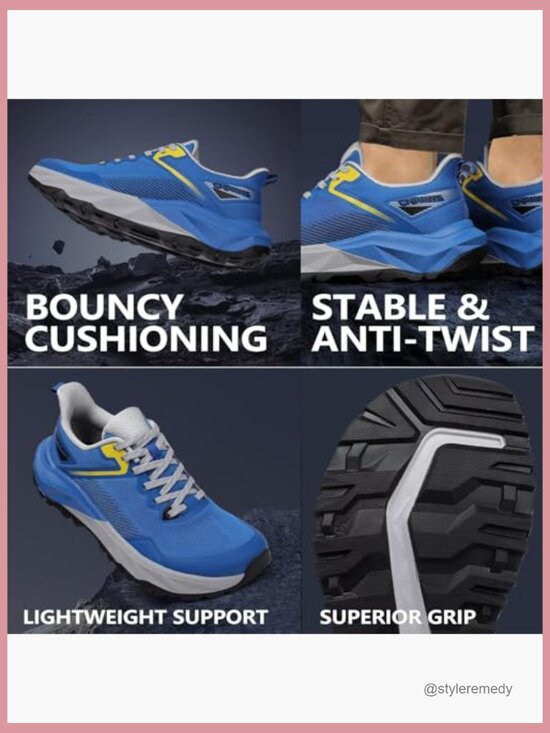 Wide Trail Running Shoes with Wide Toe Box Barefoot Road Walking Sneakers